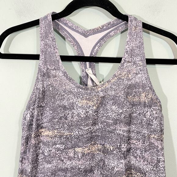 Lululemon Women's Frozen Vista Alpine White Cool Racerback Tank Size 10 - Picture 2 of 7